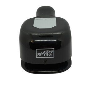 Stampin Up! Small Tag Rectangle Punch Black Craft Tool For Paper Crafts & Scrapb
